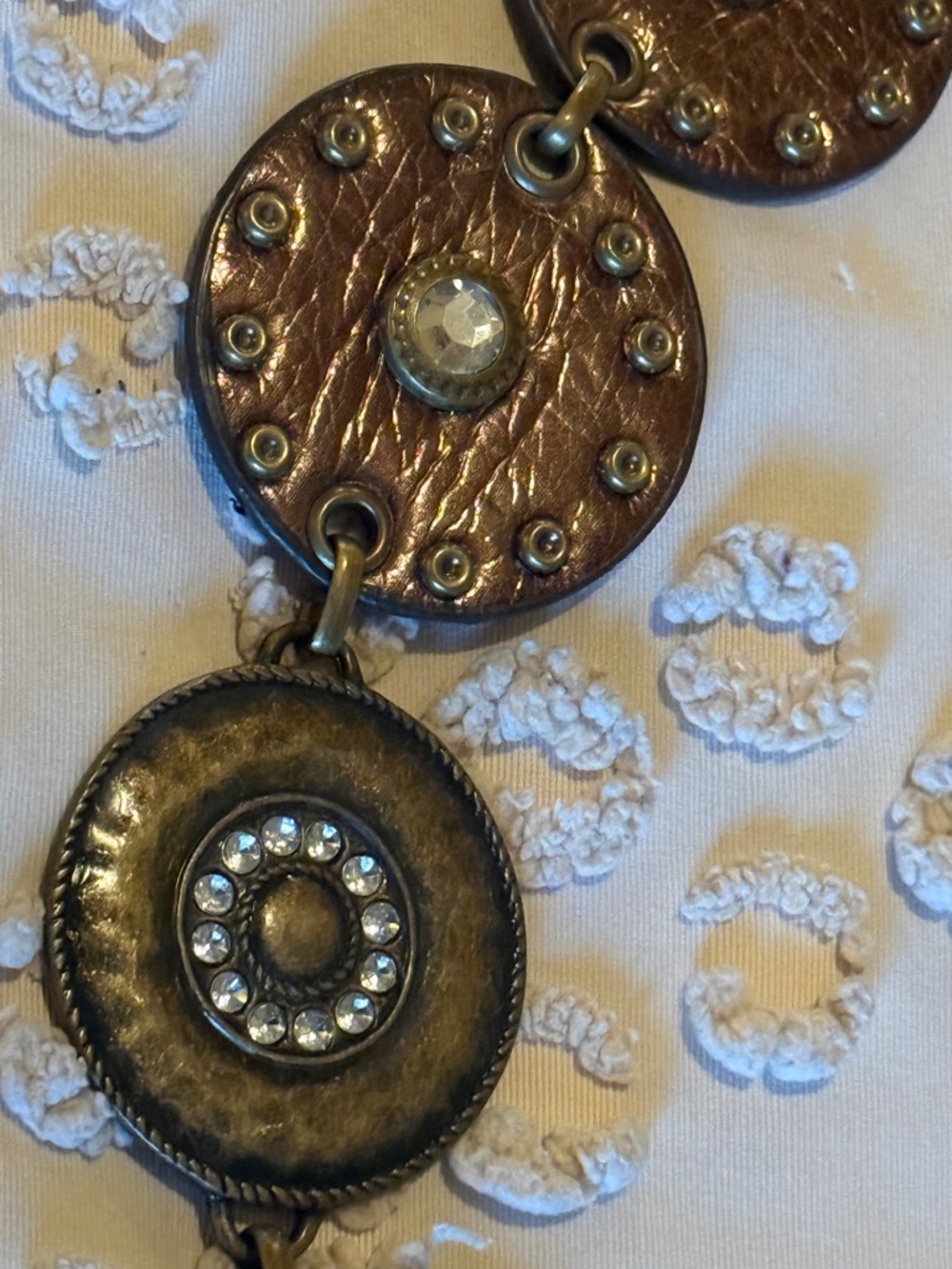 boho medallion concho western circle belt - Picture 7 of 9